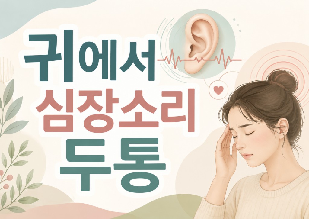 귀에서 심장소리 두통