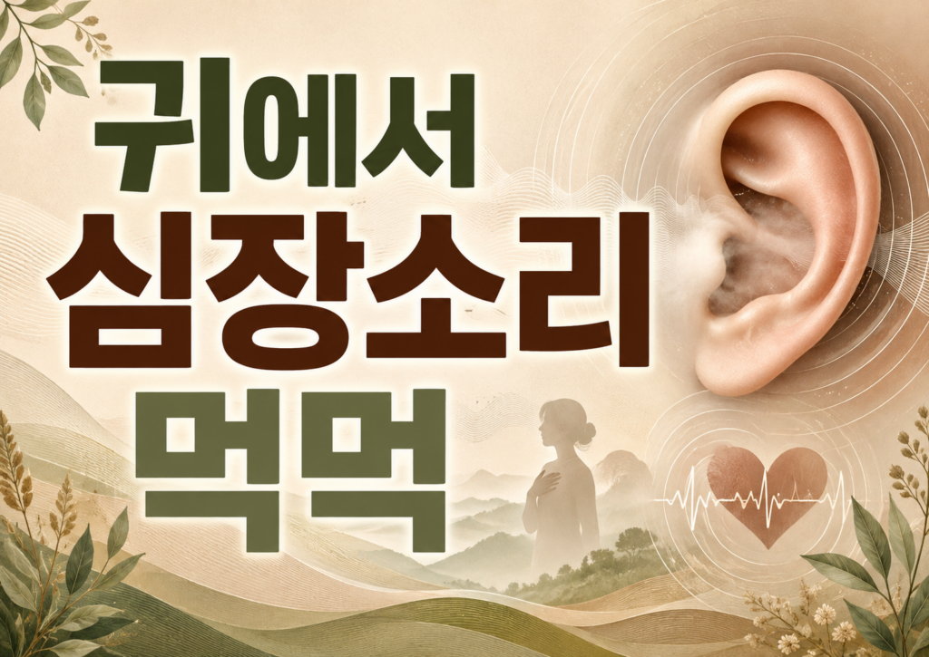 귀에서 심장소리 먹먹