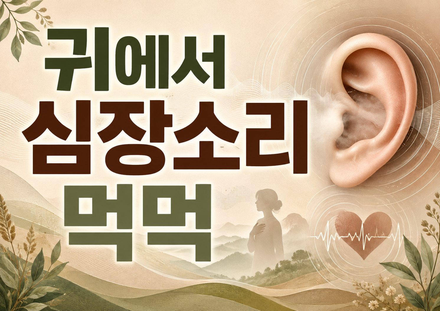 귀에서 심장소리 먹먹 함께 느껴질 때 살펴볼 항목